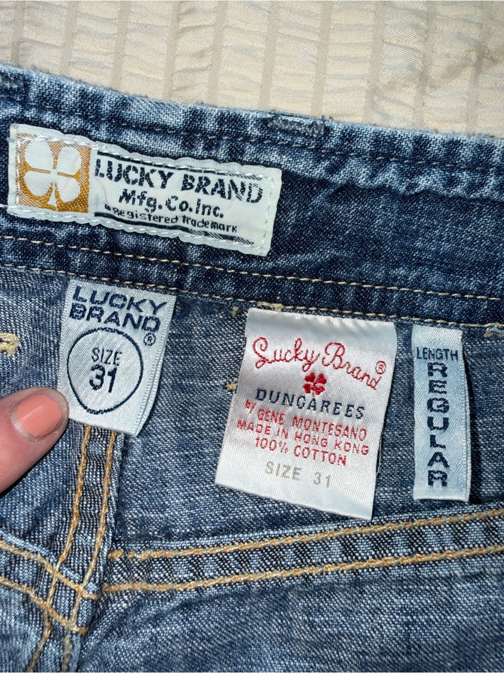 Lucky Brand Vintage Wide Leg Carpenter Jeans 31 - Picture 6 of 10